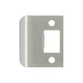 Dendesigns 2 in. Overall Extended Lip Strike Plate, Satin Nickel - Solid DE134491